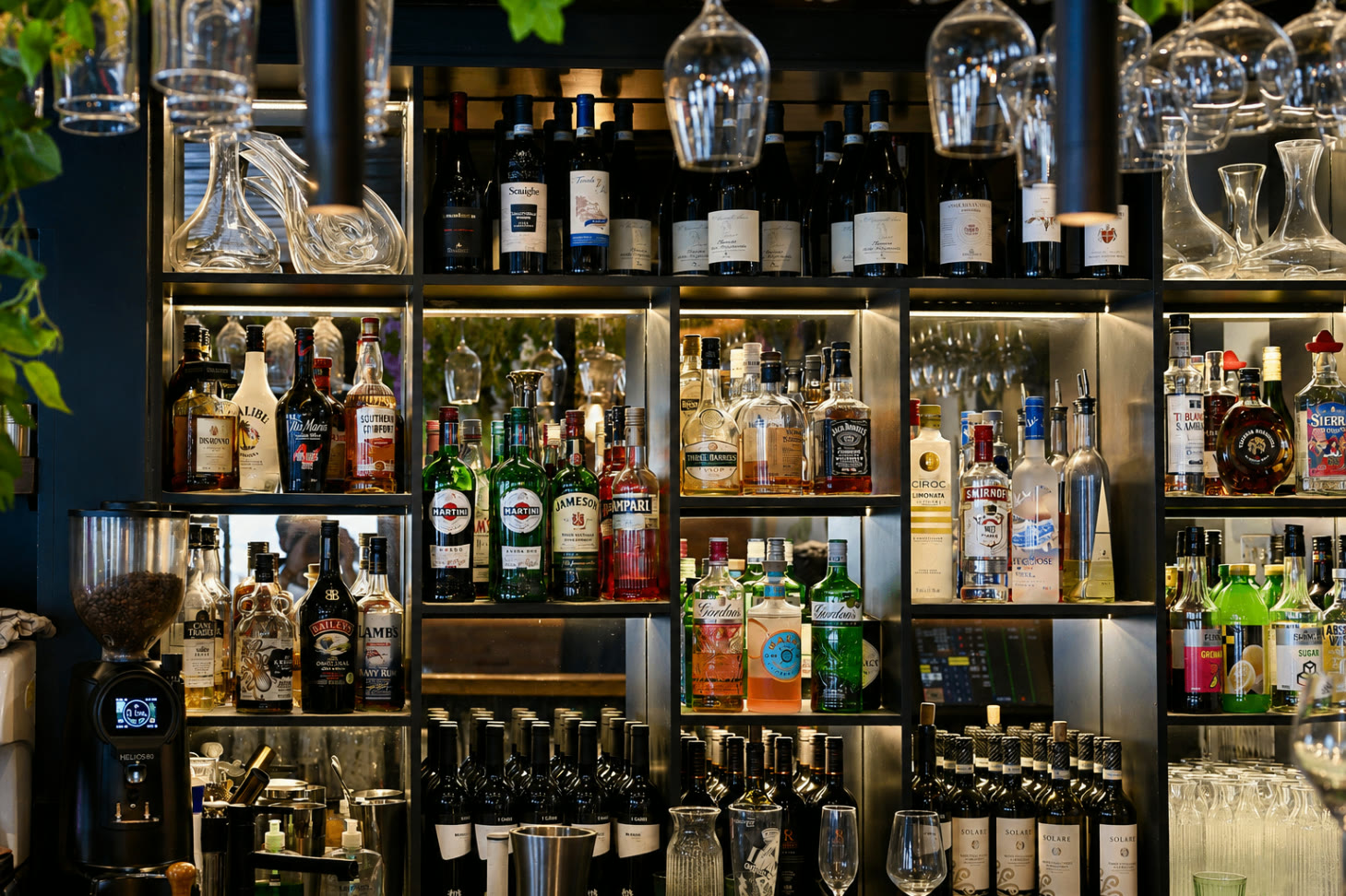 The bar at Cena Italian
